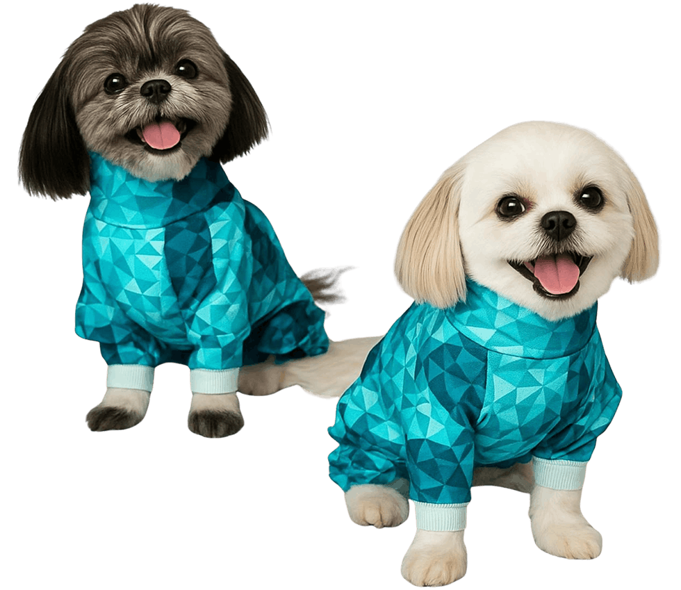 happy dogs with pet pjs